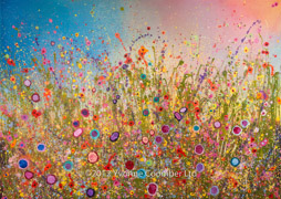 Your Love Dances in the Garden of My Heart / YC972 • £sold • 1m x 1.4m • mixed media on box canvas