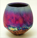 Chris Hawkins Raku Pot