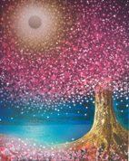 Ocean & Blossom Tree