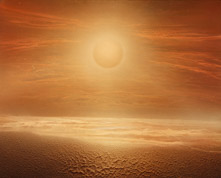 Sunsetting(Mist wrpping the Ocean