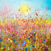 The Summer Hums with Your Sweet Love / YC994 • £sold • 100cm x 100cm • mixed media on box canvas